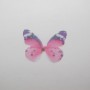 10 Pendentif papillon en tissu organza 38x29mm sans trou
