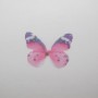 10 Pendentif papillon en tissu organza 38x29mm sans trou