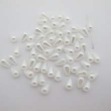 Perles nacrées 10x6mm - 125g