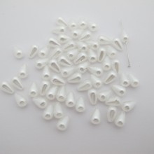 Perles nacrées 10x6mm - 125g