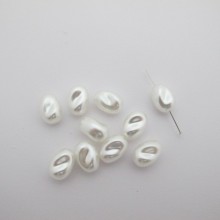 Pearly beads 15x10mm - 125g