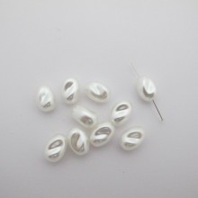 Perles nacrées 15x10mm - 125g