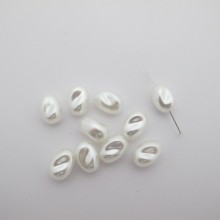 Perles nacrées 15x10mm - 125g