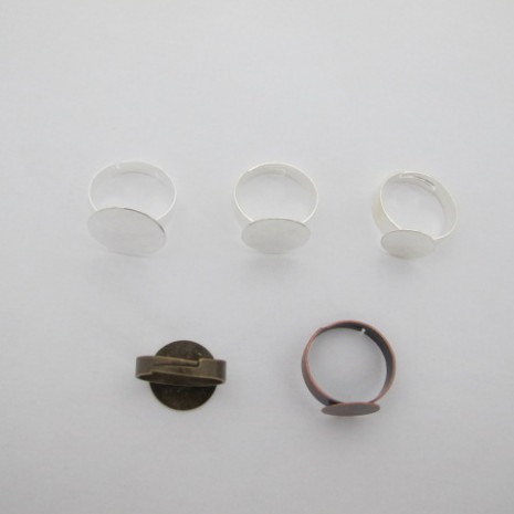 20 pieces Bague plateau 12mm/15mm/17mm