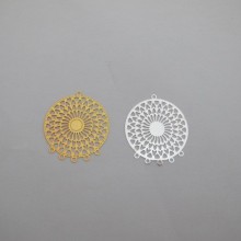 Filigree stamps 34x30mm - 20 pcs