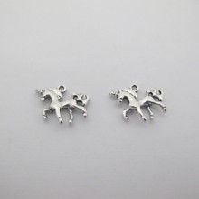 Metal Unicorn Pendants/Patterns 20x18mm - 20 pcs