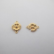 Intercalaires Doré à l'or fin 14x10mm - 10 pcs