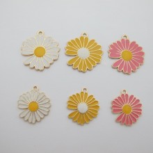 Pendants Chrysanthemum 25mm/35mm - 10 pcs