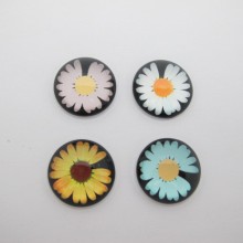 Cabochon Plat En Verre 20mm - 25 pcs