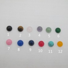 Cabochons rainbow stone 10mm - 10 pcs