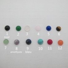 10 Cabochons rainbow stone 10mm