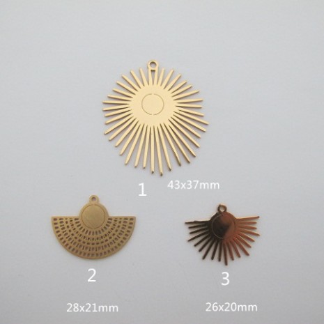 10 pcs pendentif acier inoxydable