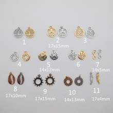 Pendentif acier inoxydable 10 pcs