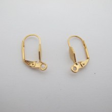 30 pcs dormeuses coquillage 18mm acier inoxydable