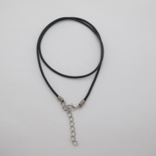 Leather collars 45cm+extension 5cm - 2mm - 50 pcs