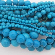 Semi-precious stones turquoise round 40cm