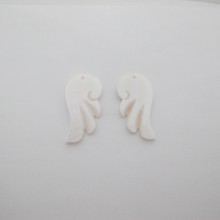 Mother of pearl wing 28x15mm - 20 pcs