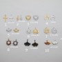 10 pcs pendentif acier inoxydable