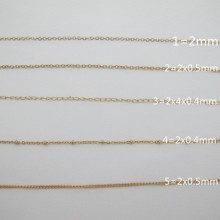 Stainless steel gold chain 10m