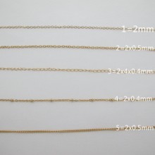 Stainless steel gold chain 10m