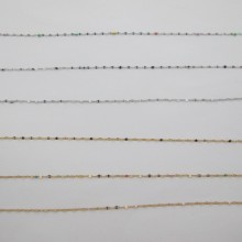 Enamelled lip chain stainless steel 1.8mm - 5m