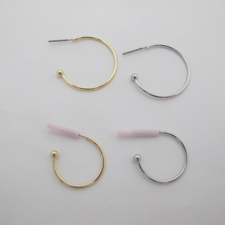 20 PCS CLOUS D'OREILLES 25MM