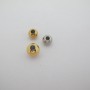 perles ronds 8x3mm en acier inox