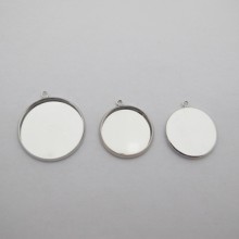 30 pcs Support cabochon rond 20mm/25mm
