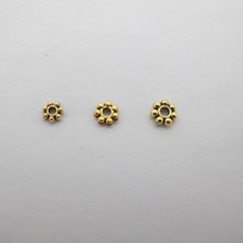 Gold Metal Spacers 4mm/5mm/6mm - 100 pcs