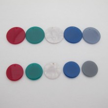 Acetate Round Pendant 20mm/25mm - 20 pcs