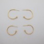 10 pcs clous d'oreilles 20mm/25mm Doré à l'or fin