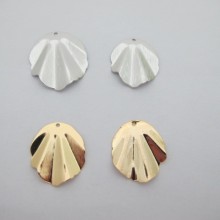 Shell Pendant Gold plated 25mm/30mm - 10 pcs