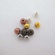 Perles rondes en laiton 8x2mm - 50 pcs