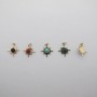 10 pcs pendentif 13x11mm acier inoxydable