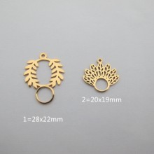 10 pcs pendentif acier inoxydable