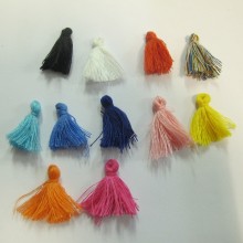 50 Fabric Pompoms 22mm