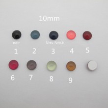 Cabochon Plat En Verre 10mm - 30 pcs