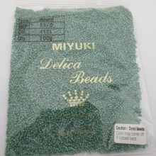 MIYUKI DELICA GALVANIZED MATTE DARK MINT 11/0 DB1171 - 100g