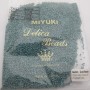 100 GRS MIYUKI DELICA 11/0 DB1172 GALVANIZED MAT DARK AQUA