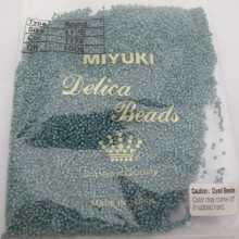 MIYUKI DELICA GALVANIZED MAT DARK AQUA 11/0 DB1172 - 100g