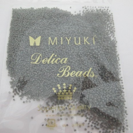 50 GRS MIYUKI DELICA 11/0 DB0731 OPAQUE GRAY