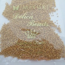 50 GRS MIYUKI DELICA 11/0 DB0331 MAT 24KT GOLD PLATED