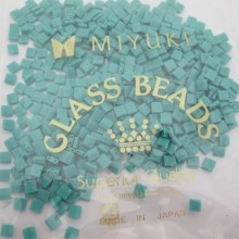 50 GRS TL0412 MIYUKI TILA 5X5X1.9MM Opaque Turquoise Green