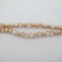 Perles facettées 10mm en verre-Fil de 56 Centimetres