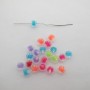 125gm perles rond 8mm en plastique