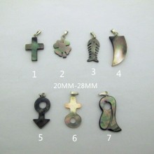 10 pcs Pendentif en nacre