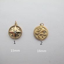 10 pcs Pendentif acier inoxydable