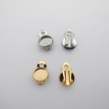 20 pcs clips À Rebord Pour Cabochon 10mm acier inox