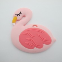 Flamant rose en silicone 100x90mm