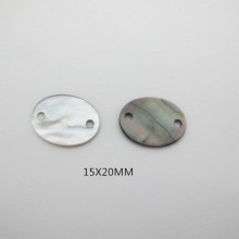 25 pcs Oval mother of pearl 2 holes